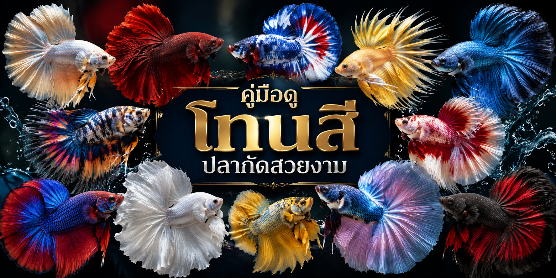 คู่มือดูโทนสีปลากัดสวยงาม: Fancy Nemo, Galaxy Koi ถึง Blue Rim และ Avatar