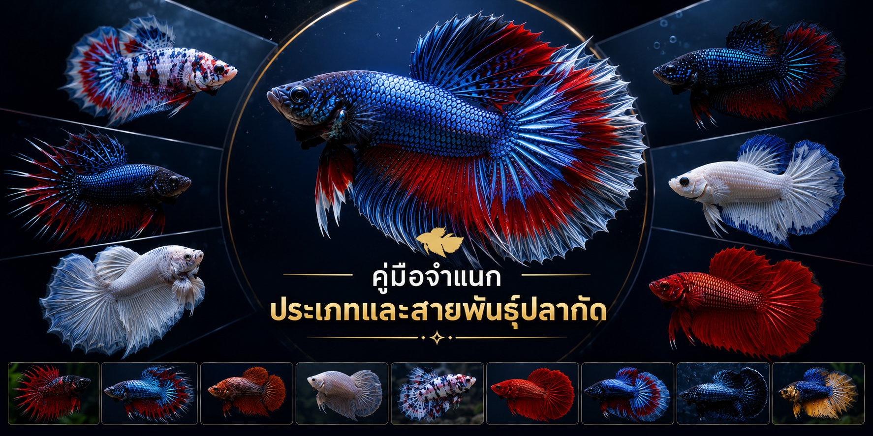 คู่มือจำแนกประเภทและสายพันธุ์ปลากัด